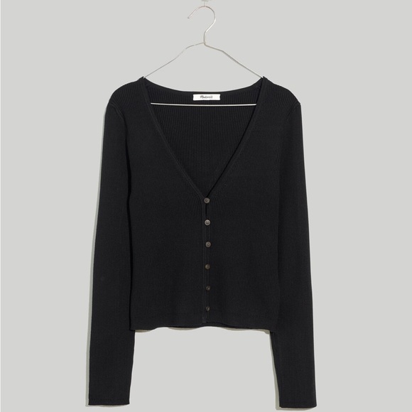 Madewell Carmen Crop Cardigan Sweater - Picture 2 of 9